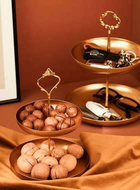 北欧轻奢入户门口k玄关放钥匙收纳摆件饰品盘鞋柜托盘客厅茶几装