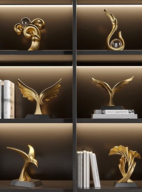 办公室装饰摆饰轻奢高档桌面y家居客厅酒柜电视柜摆设乔迁新居礼