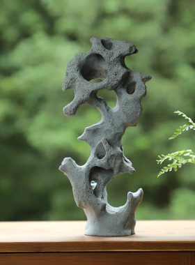 太湖石小摆件客厅阳台庭院微景观沙盘盆景鱼缸假山山水造景装饰品