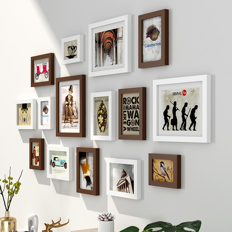 北欧相框a墙创意装饰画框装裱客厅组合儿童小相框照片墙像框架挂 - 图3