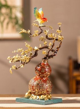 朱炳仁铜 福禄满堂家居玄关装饰电视柜桌面艺术摆件乔迁送礼