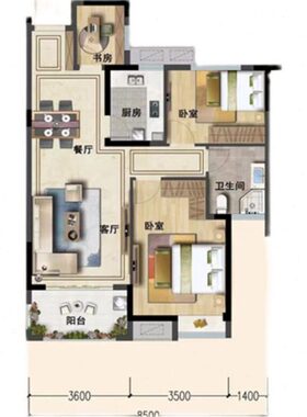 缺子看家山水布房屋户型角住宅家居选装修局办公室宅买房分析风景