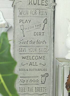 墙上装饰字牌复古馆餐厅咖啡森得源铁艺装饰门牌挂饰花园家居饰品