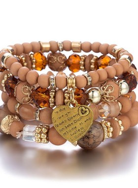 傣族云南民族手链男女闺蜜情侣手饰配饰西M双版纳旅游多层叠戴珠