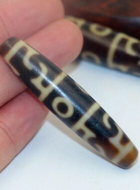 黄器天珠老玛瑙项包浆牙吊坠男天珠连玉化风髓女法杰同款莲师