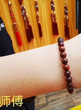 老桃木树根女士情侣手链雷击木C本命年不怕水不掉色不变形包邮