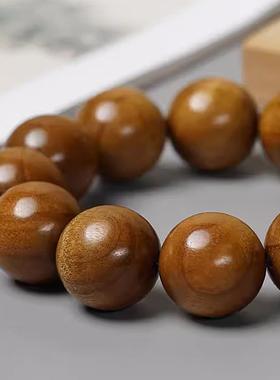 真品金丝楠木手串108颗老料乌木水波男款木质文玩收藏级念珠定制