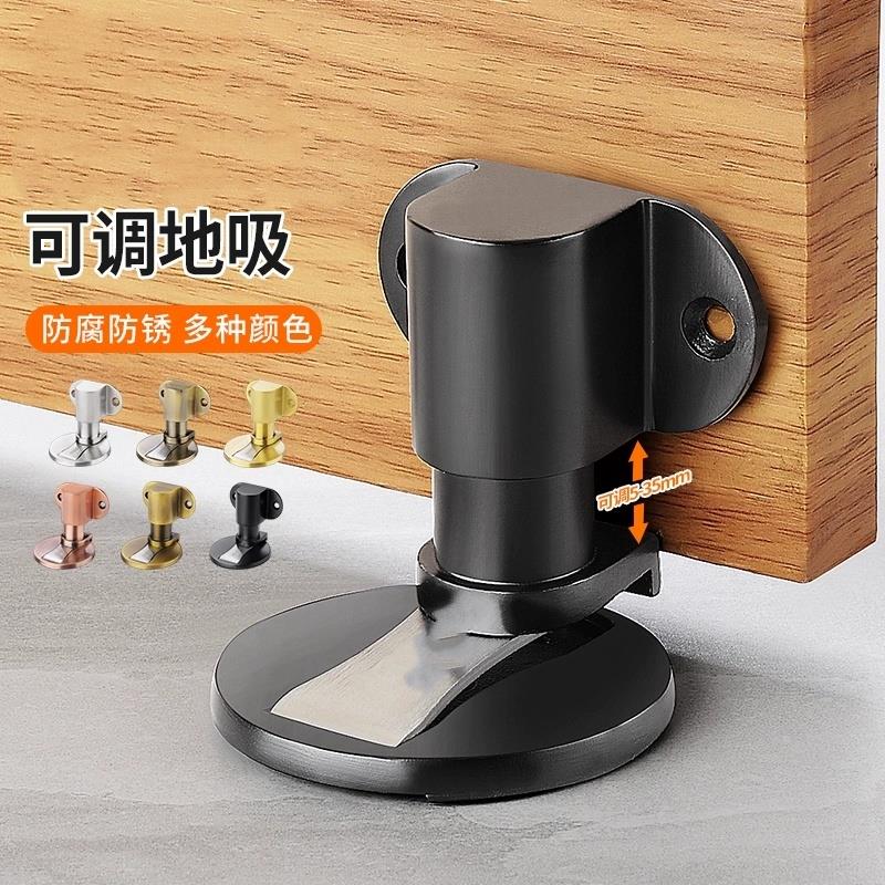 门吸免打孔新款门阻器隐形门挡器防撞强磁门碰厕所化妆室静音地吸 - 图1
