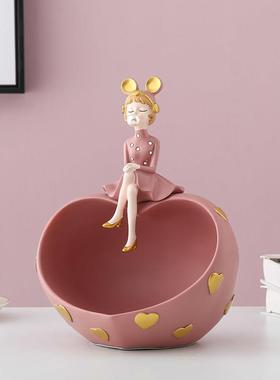 北欧风客厅进门鞋柜桌面钥匙收纳玄关摆件家居装饰品入户现代礼品