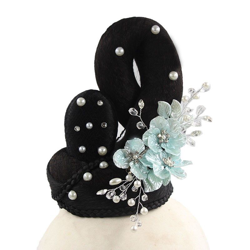 古典舞发饰中国风舞蹈表演头饰发夹古装演出发包女孩假发配饰发髻,淘宝优惠券,粉丝福利购,淘宝优惠卷