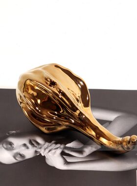 轻奢玄关电视柜家居小南瓜简约摆件现代样板房书房茶几小装饰