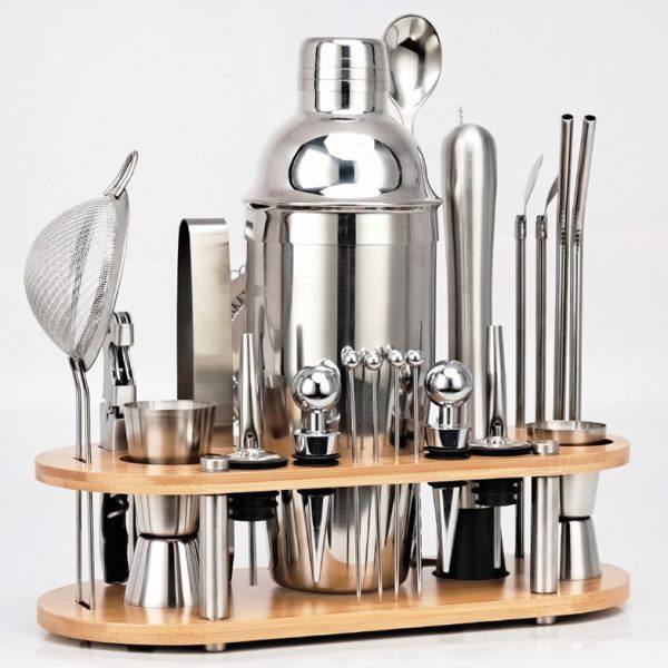 新手入门级不锈钢调酒器23件套波士顿鸡尾酒调制工具包三段摇酒壶,淘宝优惠券,粉丝福利购,淘宝优惠卷