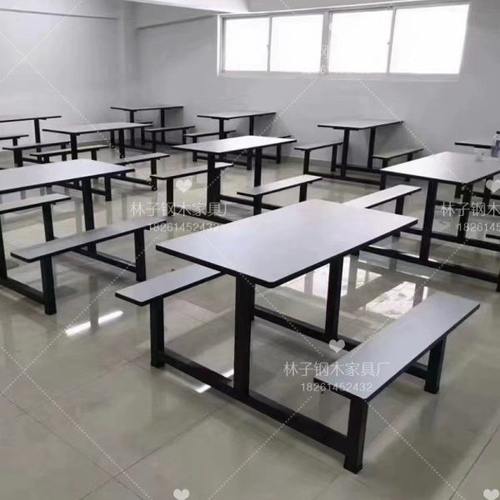 食堂餐桌椅不锈钢餐桌员工公司学校学生4人6人8人连体快餐桌组合 - 图3