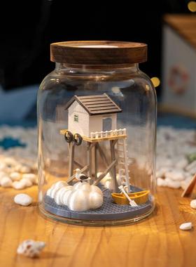 阿楹 高档工位解压情绪治愈摆件小云朵 女生生日礼物艺术装置带灯