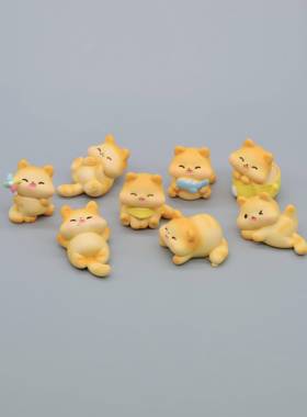 无聊送TA可爱胖胖小猫咪！工位情绪解压小礼物车载治愈桌面小摆件