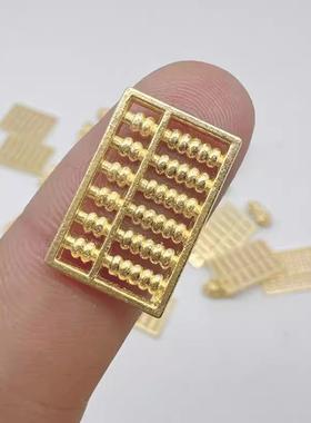 沙金小花生实心摆件一克黄铜合金招财进宝桌面鱼缸家居装饰用品