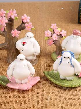 大白公仔手办周边摆件汽车用品饰品生日礼物女生蛋糕装饰书桌模型