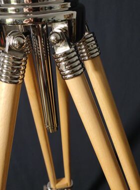 支架实木怀旧相机摄影机复古老式用三脚架摆件摄像机实木展示脚架