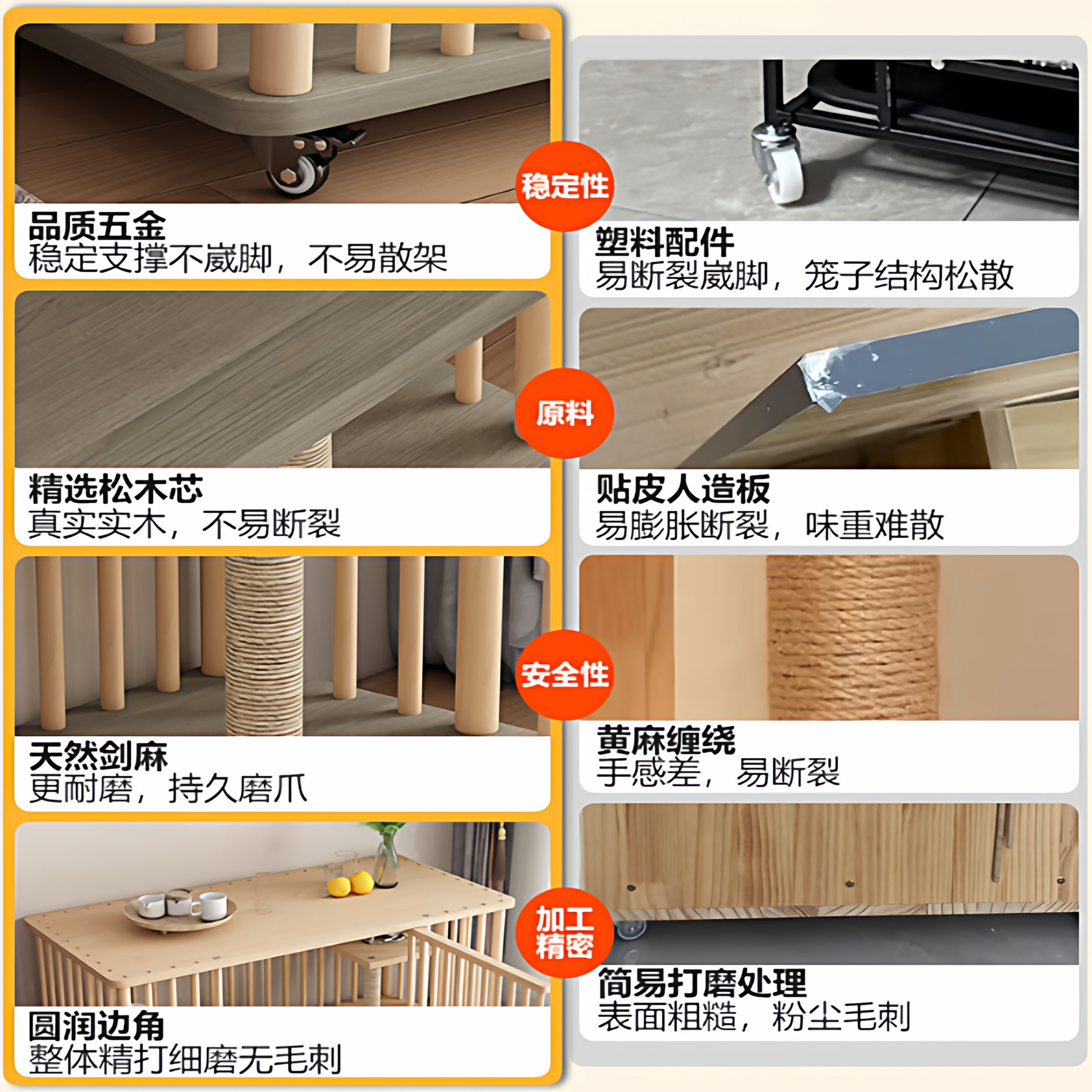 实木猫笼子家用猫别墅超大空间室内可移动三层猫柜猫舍猫房狗笼子,淘宝优惠券,粉丝福利购,淘宝优惠卷