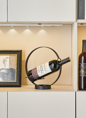 轻奢风红酒架摆件高档家s居客厅玄关餐桌餐边柜酒柜装饰品乔迁礼