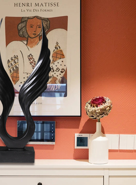 办公室大鹏展翅摆k件现代简约轻奢客厅玄关酒柜装饰品乔迁新居礼