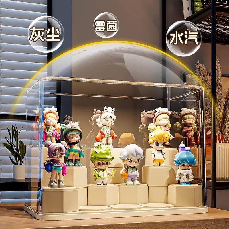 盲盒展示架收纳压克力透明模型积木展示柜防尘适用展示盒,淘宝优惠券,粉丝福利购,淘宝优惠卷