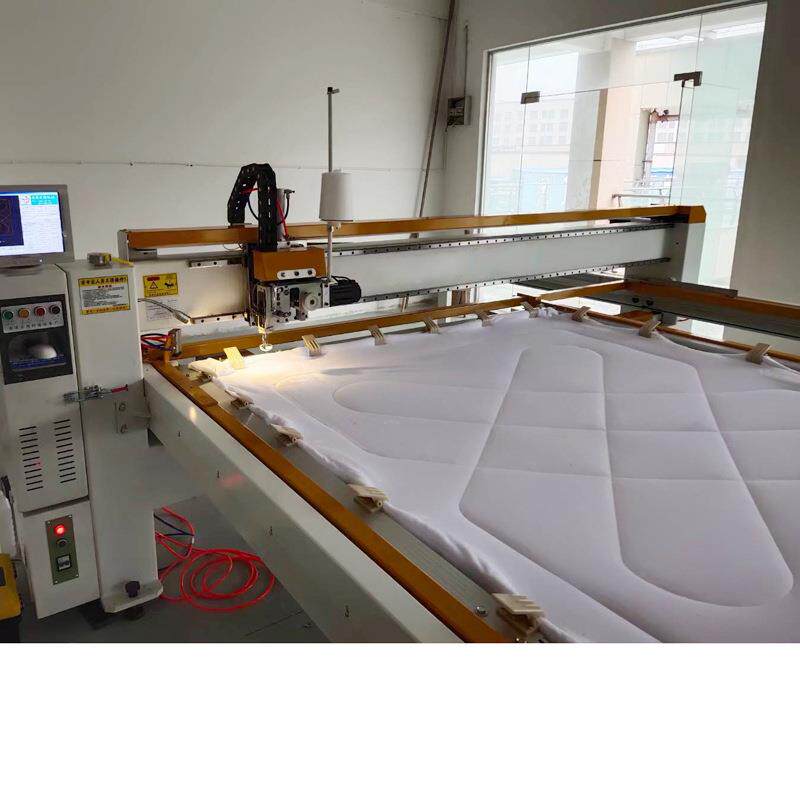 电脑高速双机头床垫面料绗缝机自动及人工两种回归原点模式 - 图2