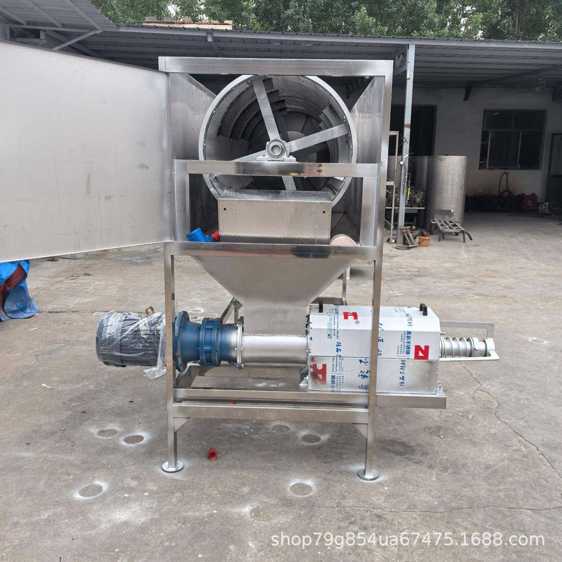 水冲猪粪干湿分离机猪粪牛粪螺旋挤压脱水机酒糟豆渣干湿分离机,淘宝优惠券,粉丝福利购,淘宝优惠卷