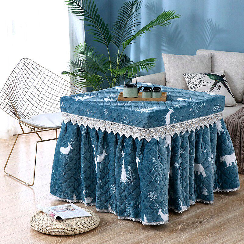 冬季电炉罩烤火罩加厚家用电暖炉桌布套麻将机罩正方形裙式取暖被,淘宝优惠券,粉丝福利购,淘宝优惠卷