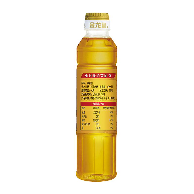 金龙鱼外婆乡小榨菜籽油400ML非转基因家用炒菜食用油小瓶装