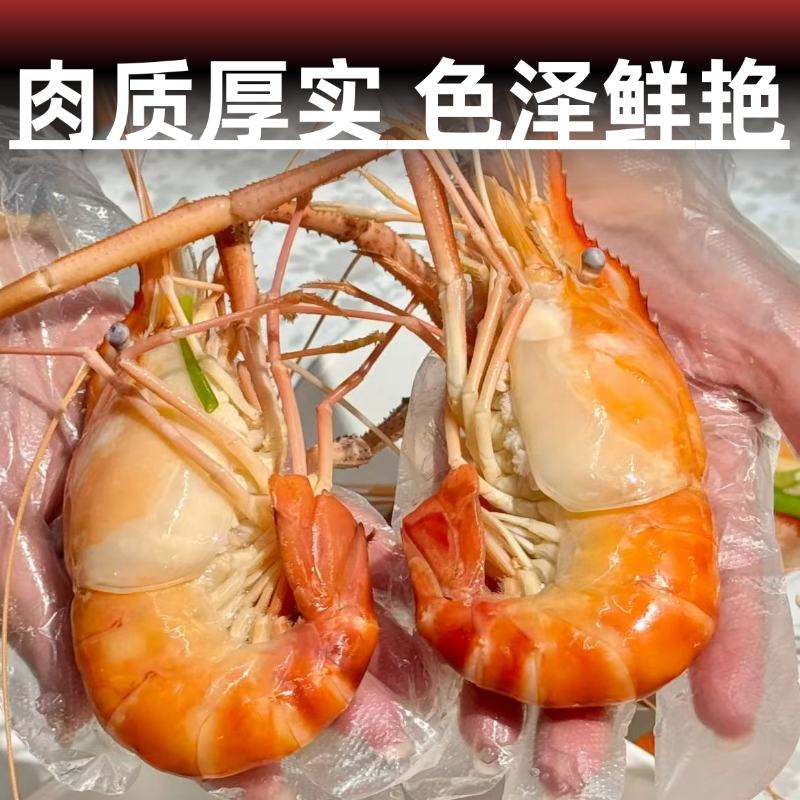 Raw shrimp, fresh extra-large macrobrachium, fresh big head shrimp, money shrimp, quick-frozen base shrimp, freshwater shrimp