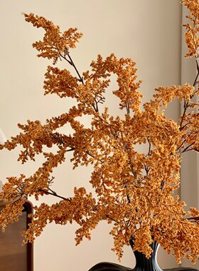 雾凇仿真绿植假花花束摆件侘寂风