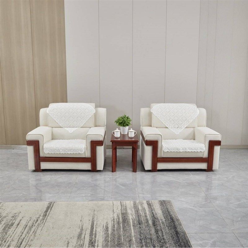 会议贵宾接待室沙发茶几大会堂白色布艺单人三人位会客室沙发,淘宝优惠券,粉丝福利购,淘宝优惠卷