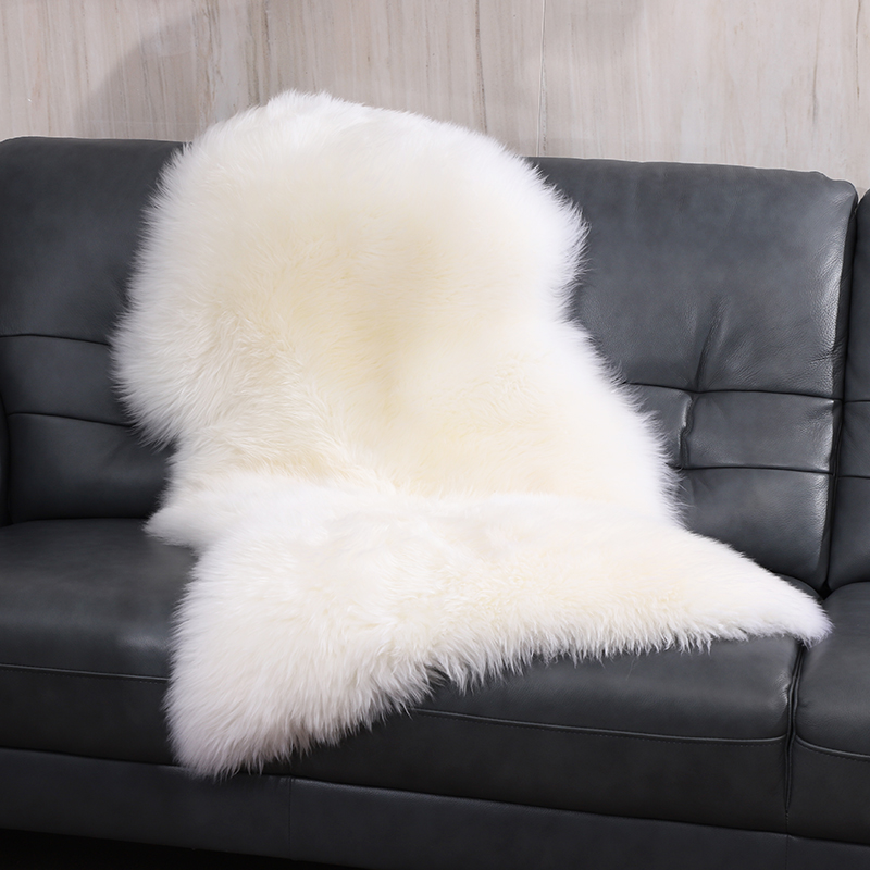 澳洲羊毛地毯卧室床边毯整张羊皮垫羊毛沙发垫飘窗垫皮草地毯长毛 - 图1