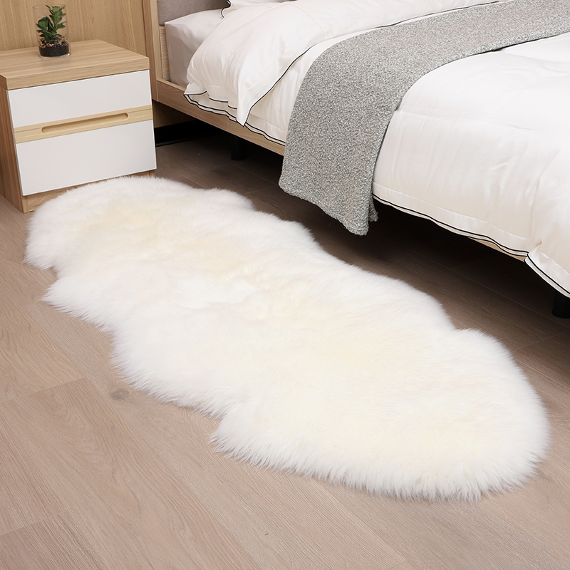 澳洲羊毛地毯卧室床边毯整张羊皮垫羊毛沙发垫飘窗垫皮草地毯长毛 - 图3