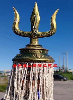 苏鲁锭蒙古族成吉思汗战旗雕塑工艺品蒙古包平安錠苏力德