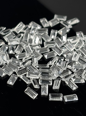 耐高温配石培育白蓝宝 马眼三角直角小尺寸碎钻补钻18K金镶嵌裸石