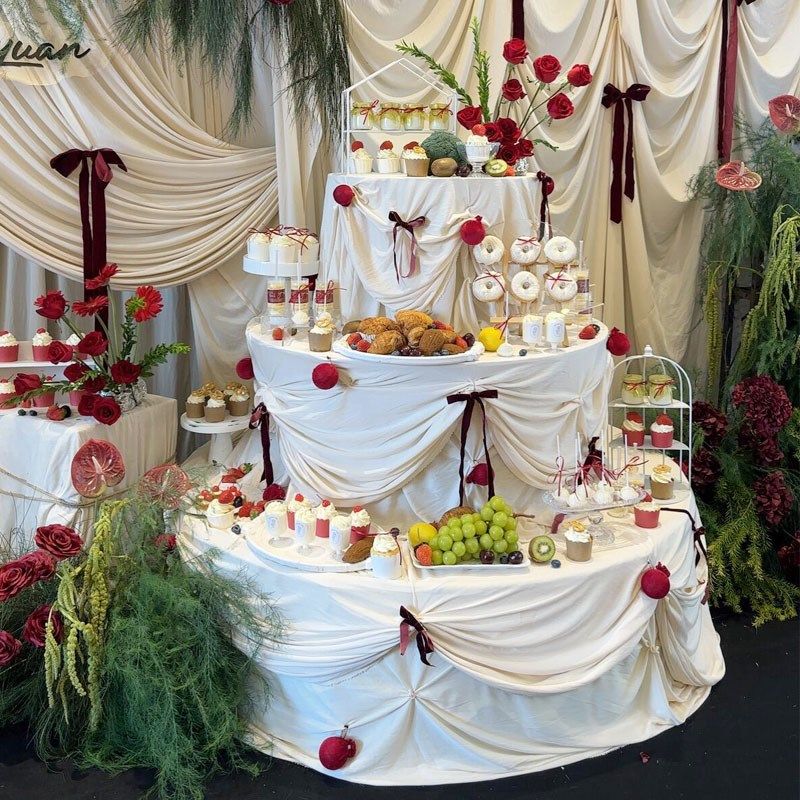 新款婚礼铁艺三层甜品台婚庆圆形花架装饰道具迎宾区派对布置摆件,淘宝优惠券,粉丝福利购,淘宝优惠卷