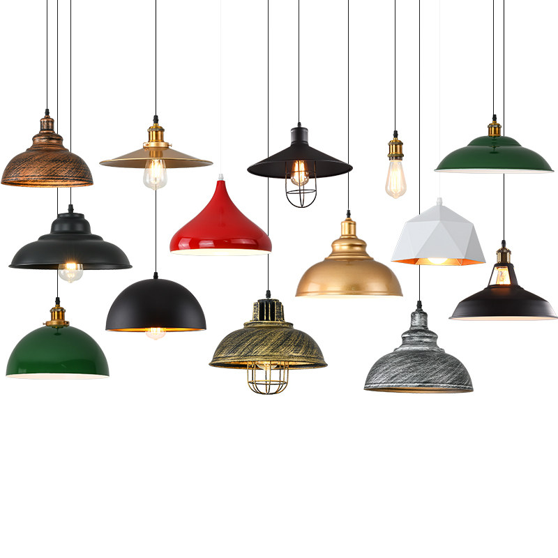 简约复古工业风餐厅吧台火锅店店铺商用灯具创意单头铁艺锅盖吊灯,淘宝优惠券,粉丝福利购,淘宝优惠卷