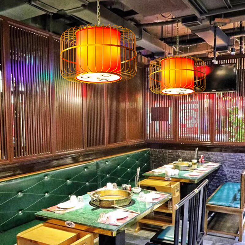 中式吊灯餐厅饭店灯火锅店灯笼吊灯带射灯国朝风灯茶楼过道走廊灯,淘宝优惠券,粉丝福利购,淘宝优惠卷