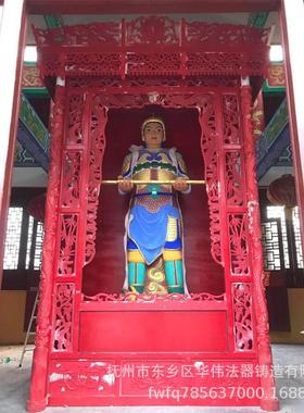 厂家定制寺庙实木佛龛精美贴金木雕佛龛、寺院神龛大佛龛