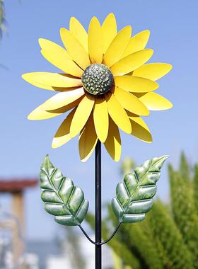 户外铁艺花阳台花园装饰庭院别墅院子布置风车幼儿园民宿造景摆件