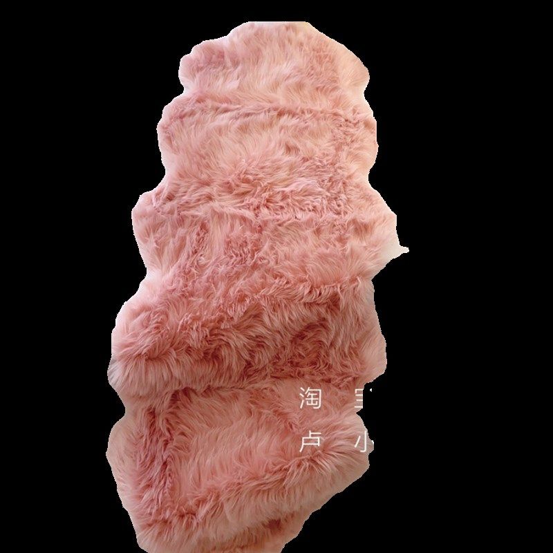 粉红色彷羊毛皮草床尾床边毯窗边垫地毯女生衣帽间拍照,淘宝优惠券,粉丝福利购,淘宝优惠卷