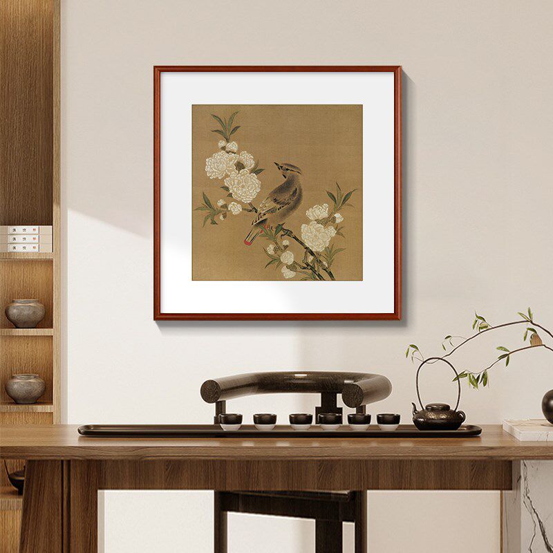 宋代鸟斗方装饰画名家国画客厅沙发背景墙书房茶室玄关挂画,淘宝优惠券,粉丝福利购,淘宝优惠卷