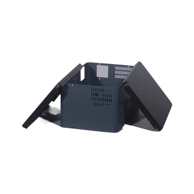 Cnc hardware stamping and bending parts home appliances sheet metal chassis equipment metal boxes outdoor mobile power supply casing