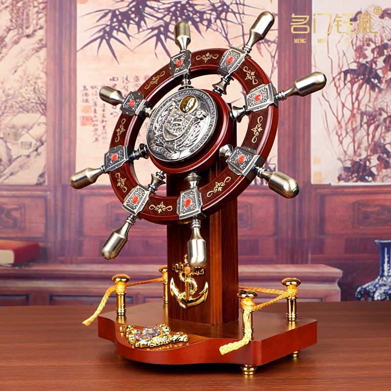 领航舵落地航海舵盘手饭店酒店公司业乔迁礼品办公室船舵,淘宝优惠券,粉丝福利购,淘宝优惠卷