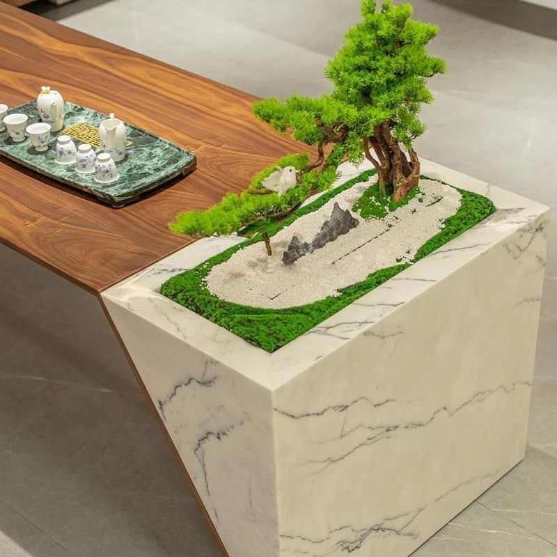 意式极简茶桌高级感茶室会所茶台办公室客厅实木泡茶台,淘宝优惠券,粉丝福利购,淘宝优惠卷