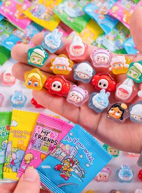 惊喜拆夜光幸运星萌粒系列盲袋卡通树脂配件桌面车载装饰儿童礼物