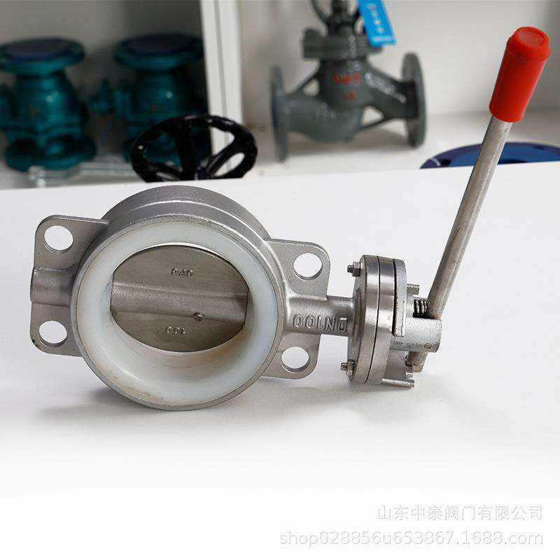 手柄对夹蝶阀D71F-16P不锈钢304手动开关衬四氟低压蝶阀门,淘宝优惠券,粉丝福利购,淘宝优惠卷