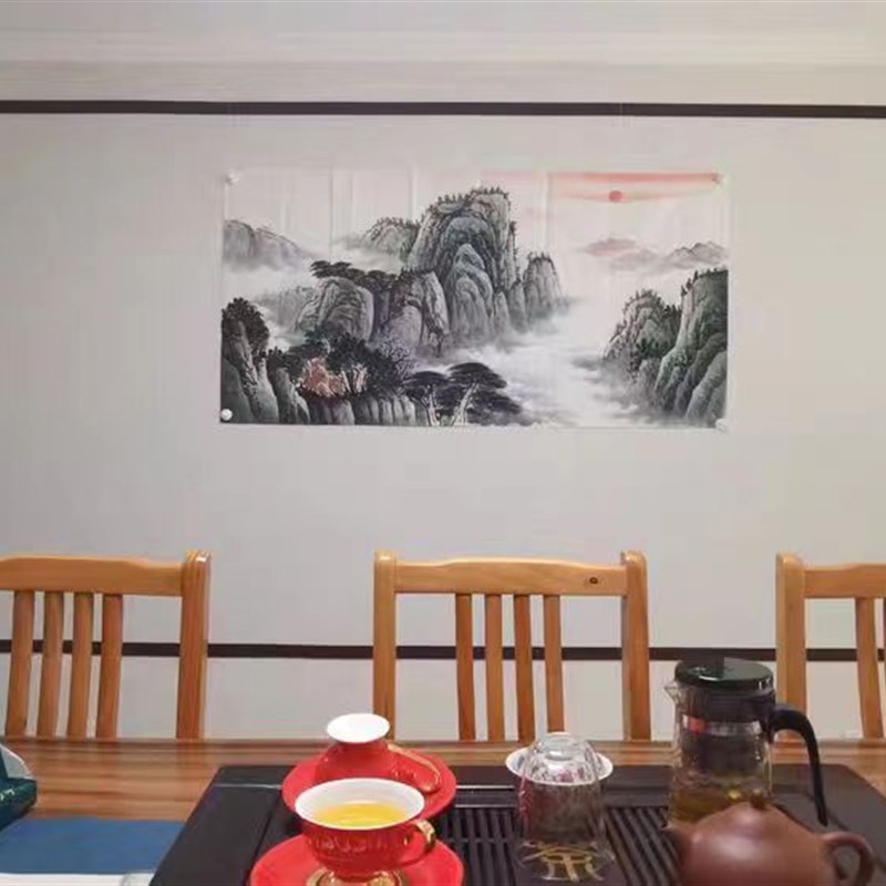 磁性毛毡墙 磁力墙贴 书画镀锌铁皮自粘 书法展示磁铁 磁吸毛毡墙 - 图0